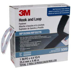 3M Scotchmate Hook & Loop Black 1" x 4.9 yards